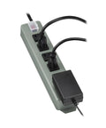 Heavy Duty 6 Outlet Metal Power Strip With 15ft Cord Mountable Wall Or Under Desk On Off Switch Cover Rugged Industrial Gear
