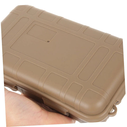 Compact Survival Gear Case Organizer For Outdoor Adventures Gonna Keep Your Camping Hiking And Fishing Essentials Neatly Packed Portable Durable Storage Box in hand