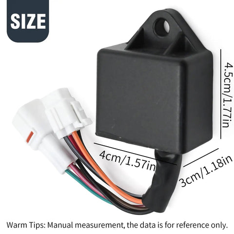 CDI Box Replacement For Yamaha Bear Tracker 250 YFM250X 1999 2000 And Timberwolf 250 YFB250FW YFB250 1994 2000 showing size details