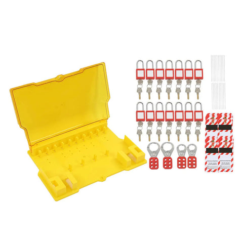 Lockout Tagout Kit With Visual Management And Durable Padlocks For Factory Safety Supplies That Go Hard Heavy Duty Lockout Station
