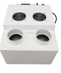 Ultrasonic Industrial Humidifier Cooler Sprayer 12 Kg Per Hour portable unit top view showing fans and mist outlets
