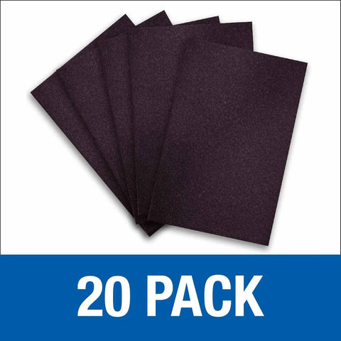 Silicon Carbide 12x18 Floor Sanding Sheets 60 Grit 20 Pack For Hardwood And Concrete Buffers Heavy Duty Paper