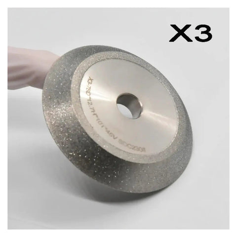 Heavy Duty MR-20G CBN Grinding Wheel For Resharpening Carbide Cutters And Cobalt Drills With 78mm Arbor Fits 13A/D Machines Fast And Effortlessly, close-up view.