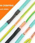 All In One 250 Pcs Copper Wire Ferrules Kit With 7 Size Non Insulated Crimp Connectors And Electrical Butt Terminals Assortment