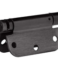 Close-up of Self-Closing Door Hinge Set 3.5 Inch By 3.5 Inch Oil-Rubbed Bronze Finish Durable Steel Construction