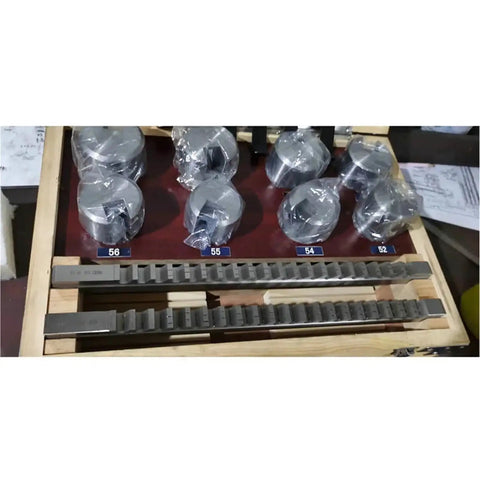 Keyway Broach 16-Piece Set For CNC Machining And Industrial Tools, HSS Knife Broaching Kit with bushings and shims in case