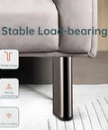 20cm Triangle Metal Furniture Legs 4 Pack for Sofas Chairs Tables Cabinets and Stools Gray Finish with Pre Drilled Holes