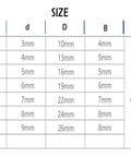 Go-To Deep Groove Ball Bearings Set 623-2RS 624-RS 625RS 626-2RS 627-2RS 628-2RS 629-2RS rubber sealed size chart