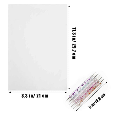 100 Sheets White Carbon Transfer Paper 11.7 By 8.3 Inches With Pattern Tracing Stylus For Wood Burning And Wood Carving