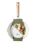 8 Inch White Granite Nonstick Frying Pan Skillet With Heavy Duty Cast Aluminum Induction Base Your Go To Pan For Eggs And Omelets