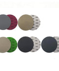 25 Pack Premium 5 Inch Hook Loop Sandpaper Discs Wet Dry Grit Levels 1000 To 5000 Silicone Carbide assortment of various grits.