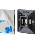 100 Pack 1.1 Inch Self Adhesive Cable Zip Tie Mounts And Wire Clips For No Fuss Cable Management Anchors Squares HS102 Nylon