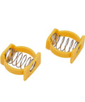 Heavy Duty Yellow Hinge Clamp Spring C Buckle For Brompton Folding Bike Repair Kit Seamless Fit No Tools Needed Plastic Steel Frame Fix Upgrade, pair