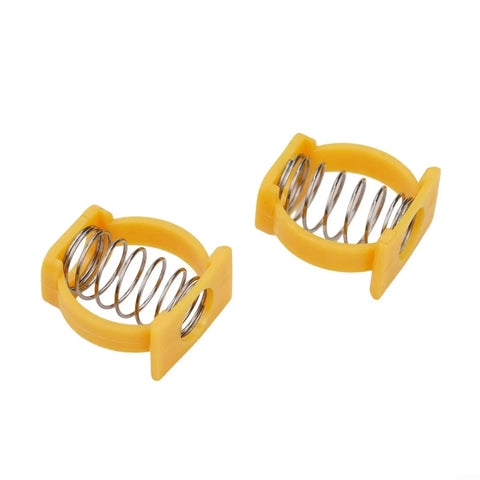 Heavy Duty Yellow Hinge Clamp Spring C Buckle For Brompton Folding Bike Repair Kit Seamless Fit No Tools Needed Plastic Steel Frame Fix Upgrade, pair
