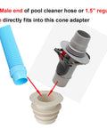 2 Inch Skimmer Cone Adapter Cuff For In Ground Pools Fits 2 Inch Suction Port Only Connects Automatic Pool Cleaner Or Vacuum Hose