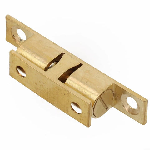 Double Ball Tension Roller Catch Latch For Cabinet Doors, gold-tone adjustable solid brass, easy install, 60mm