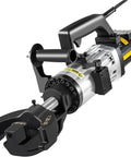 Gotta Get This Sweet 1.5 Kilowatt Electric Rebar Cutter Bender Combo Tool with silver motor and black grip for steel bars.