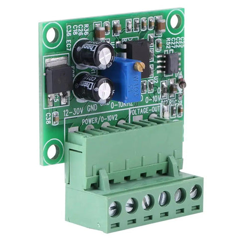 Plug And Play Frequency To Voltage Converter Module 0 Hz To 10 KHz 0 V To 10 V Digital To Analog Board with terminals and components