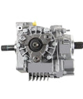 Heavy Duty Transfer Case Assembly For AWD And 4WD Vehicles Beefed Up Thick Shell For Durability And Quiet Easy Install No Tools Required Replaces Tiguan Passat 4 Motion And Q3 Quattro Built Tough For Smooth Daily Driving And Off Road. silver metal transfer case assembly with shafts