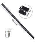 Premium Black Coated Piano Hinge 30 Inch Continuous Stainless Steel Door Hardware Heavy Duty Kit with screw detail
