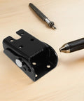 Folding Hinges For Furniture 90 Degree Self Locking Heavy Duty Brackets Two Pack Space Saving Design on a table with tools