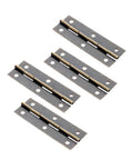 4 pack rotating concealed hinge set antique bronze for cabinets doors drawers and jewelry boxes 60x20mm with silent bearings