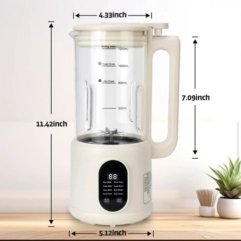 8 In 1 Nut Milk Maker With 40 Oz Capacity For Plant Based Milks Like Almond Oat And Soy Milk Auto Clean 12 Hour Timer