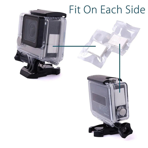 Anti Fog Inserts for GoPro Hero Cameras 24 Pack Reusable Moisture Absorbing Defogger Strips in underwater housing