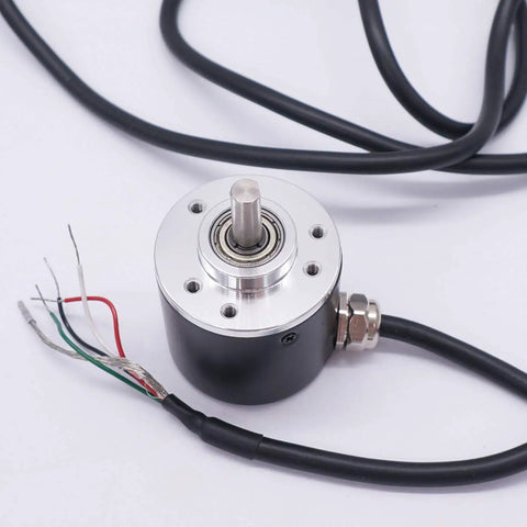 Two Phase AB Incremental Rotary Encoder 100P R DC 5 To 24 Volt Wide Voltage 6mm Shaft AB Quadrature Output High Accuracy Motion Sensor No Fuss Robotics And CNC Durable Build With 1 Year Warranty, 6mm shaft and cable leads