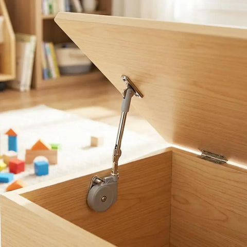 Two Pack Soft Close Lid Support Hinges With Adjustable Tension For Toy Boxes Wooden Chests Storage Trunks And Benches