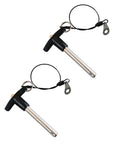Stainless Steel 304 Quick Release Pins With T Handle Push Button Lock Pins 6.3mm Dia 40mm Usage Length Brass Ball Cap Includes Lanyard Cable