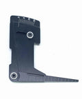 Rad Heavy Duty Metal Adjustable Camber Gauge Measuring Tool For 1/10 RC Car Setup 15 Degree Wheel Alignment Ruler side view in black.