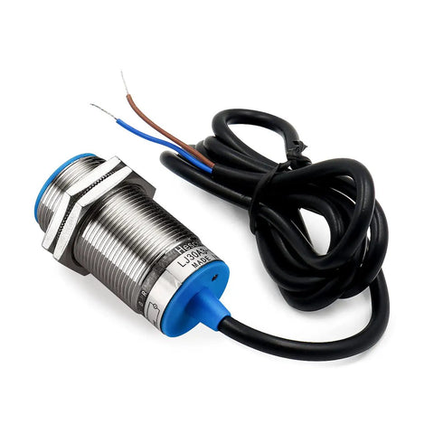 Inductive Proximity Sensor Shield Type M30 10mm Sensing Range Normally Closed 2-Wire 90-250VAC 400mA Output Rugged Industrial Sensor