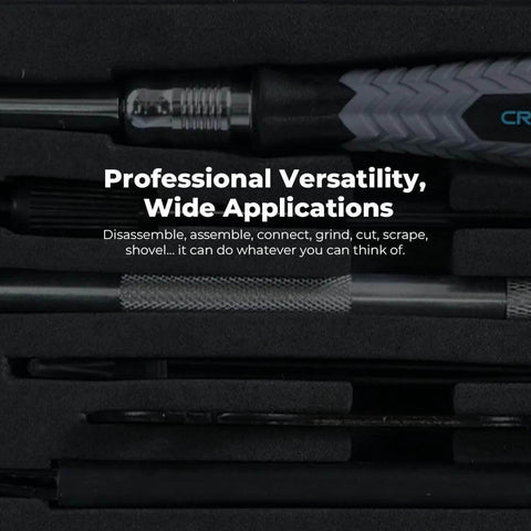 Creality 3D Printer Tool Kit, 74-piece set in foam case, top-down view of metal tools