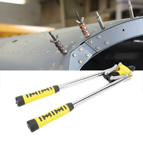 Get Your Hand Rivet Nut Tool Kit Ready For Heavy Industrial Repair Jobs With Double Handle Design And Premium Aluminum Rivets For Solid Connections In Automotive Works, double-handle hand rivet nut tool