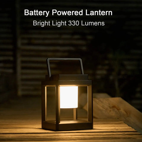 Outdoor Solar Lanterns Waterproof Hanging Lamps Portable Rechargeable LED Nightstand Table Lamp For Garden Patio Yard Lawn And Tabletop, Warm White Eye Caring Light