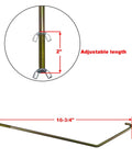20 Lb RV Propane Tank Mount Holder Bracket Kit For Coleman Fleetwood Pop Up Campers Pair adjustments shown