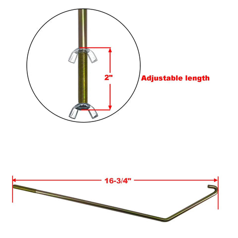 20 Lb RV Propane Tank Mount Holder Bracket Kit For Coleman Fleetwood Pop Up Campers Pair adjustments shown