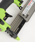 Top Tier 23 Gauge Headless Pin Nailer With Auto Lock Out And Adjustable Edge Guide showing compact design and magazine.