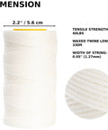 All In One Sail Repair Kit With Sail Needle And Thick Waxed Twine In White Black And Brown 330 Feet Heavy Duty Waxed Thread