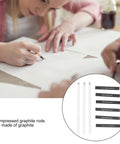 Person using White Charcoal Pencils Sketching Set For Beginners And Pros, Professional Drawing Pencils With Wooden Handles