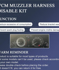 VCM Muzzler Harness Disable Kit functions and dashboard image for Muzzler Tuner For Honda Odyssey Pilot Accord Ridgeline And Acura 3.5L V6 With 30Cm Harness Plug And Play Adjustable Dial For Stable Vehicle Control Disable And Enhanced Engine Performance