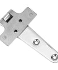Beefy Heavy Duty 316 Stainless Steel T Shape Door Hinge For Marine Lids Hatches Compartments And Doors 6 By 3 Inch, top view