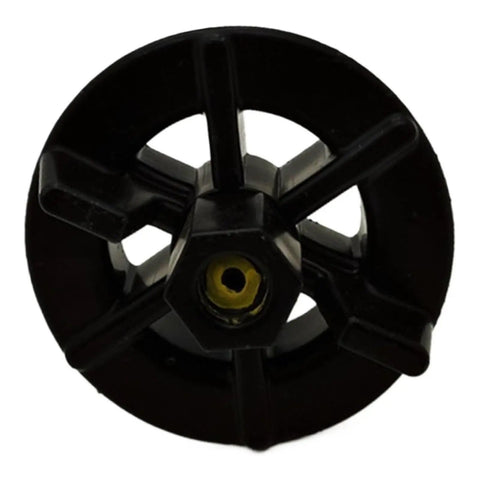 Kia Sportage Spare Tire Hold Down Bolt Retainer Clamp Kit showing front view for trunk mounting screws, black plastic