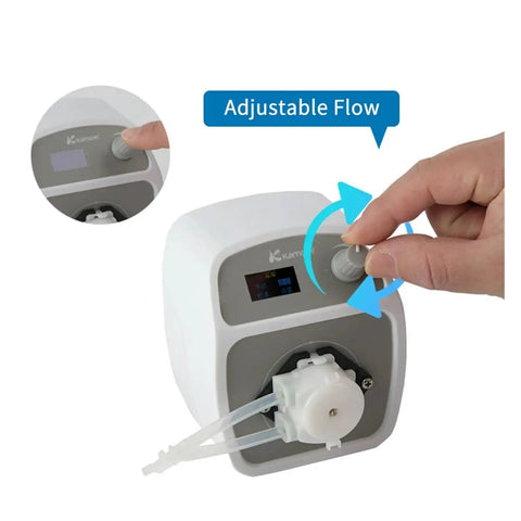 12V Peristaltic Dosing Pump With 80 Ml Min Flow Rate Capabilities Featuring Adjustable Speed Control And Foot Switch For Precise Liquid Transfer In Aquariums Hydroponics And Lab Applications