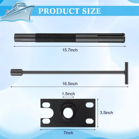Gimbal Bearing Puller And Installer Kit For Mercruiser Alpha 1 Bravo MR Volvo Cobra Stern Drives, showing tool dimensions