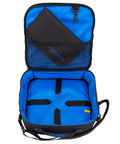 Open Heavily Padded Regulator Bag For Scuba Gear With Interior Hook And Loop Straps And Reinforced D Rings In Blue