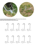 Efficient Ranch Fence Repair Tool Set, 10-Piece Steel Wire Tensirs For Durable Barbed Wire Fences, shown in use and laid out.