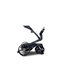 Side view of Remote Control Electric Golf Cart With All Terrain Drive And 36 Hole Lithium Battery, black plastic body design.