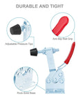 Image of Six Pack Heavy Duty Horizontal Toggle Clamps With Quick Release Swivel And Cushioned Rubber Pads showing adjustable pressure tips and anti-slip grip.